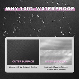 Starcrew Grill Cover for Blackstone 36 Inch Griddle with Hood, Outdoor Griddle Cover for Blackstone 2210/2212/2310/2322, Flat Top Grill Cover for Blackstone 4 Burner 36" Griddle