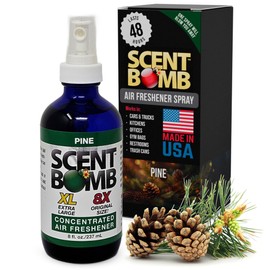 Scent Bomb Air Freshener Spray, Long-Lasting Odor Eliminator for Home & Car, Effective Deodorizer Spray for Kitchen, Bathroom, Fresh Room Spray & Smell Neutralizer, Pine