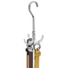 mDesign Set of 2 Closet Organisers with Four Hooks -