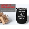Astronomy Black Edition Wine Tumbler 12oz - My Telescope Is