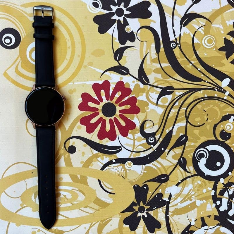 diloy Flat calf leather watch strap matte smooth classic –