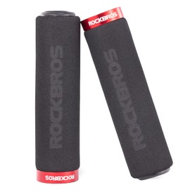 ROCKBROS Handlebar Grips Lock-On Design Bicycle Grips Shock Absorbing and Non-Slip Grips Made of Thickened Sponge for 22.2 mm Steering
