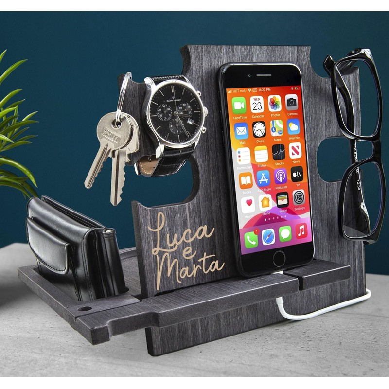 Docking Station personalisiert – Elegantes Geschenk zum Valentinstag für Männer