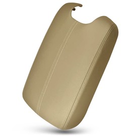 UMISHI Center Console Armrest Cover for 2008 2009 2010 2011 2012 Honda Accord Auto Leather Suture Console Lid Cover Replacement (Beige)
