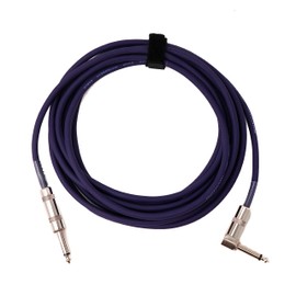 System-S Audio Cable 450 cm 6.35 mm Jack Male to Male Angle AUX Adapter in Purple