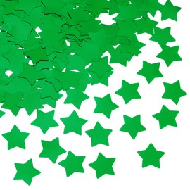 QUARKZMAN 60 g Confetti Stars Sequins Decoration Paper Table Decoration for Carnival Birthday Wedding Party Green