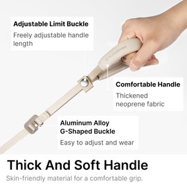 BuddyArmor Ultra Lightweight Cat Leash Adjustable with Comfortable Padded Handle, Soft Thin Nylon Cat Walking Training Waist Leash for Kitten Small Large Cats Puppy, No Harness (Monet Purple)