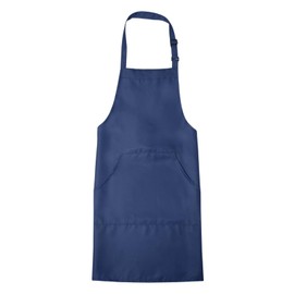 sourcing map Kitchen Cooking Aprons 82x68cm Adjustable Bib Waterproof Long Ties Chef Apron with 2 Pockets for Men Women Chef, Navy Blue