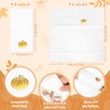 Whaline 100 Pcs Fall Pumpkin Linen Feel Napkins with Built-in