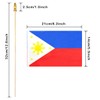 Newperlite Philippines Stick Flag Filipino Small Mini Hand Held Flags