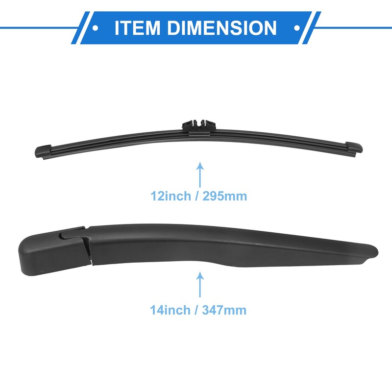VekAuto 1 Set Rear Windshield Wiper Blade Arm Assembly Set