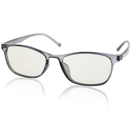 Eight Tokyo IRUV1000-2101 Sunglasses, Blue Light Reduction, Lightweight, Square, Wellington, UV Protection, clear grey/light brown