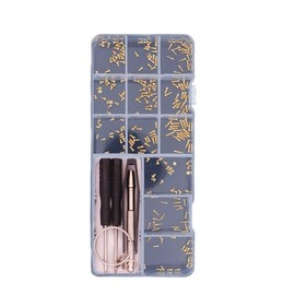 Eyeglasses Repair Kit, Glasses Repair Screws with Screwdriver/Tweezer/Screws Caps/Washers/Nuts, for Glasses Repair Clock Watch