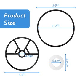 ArrogantF SP0714T Valve Gasket O-Ring Compatible with Hayward Vari-flo XL Valve Multiport Valve Rebuild Kit Pool Variflo Valves 1-1/2 Spider Gasket Replacement Cover O'Ring Parts