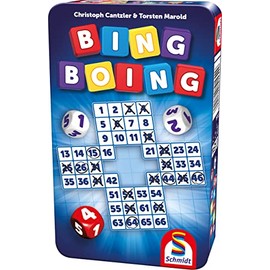 Schmidt Spiele 51454 Bing Boing Travel Game, Bring Me with Game in a Metal Tin, Normal