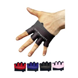 VEROMAN ppi-gear002 Training Gloves, Muscle Training, Men's, Half, Women's, Mini, Blister Prevention (Black, M)