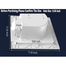 Aydomer Bathroom Exhaust Fan With Light,DC Energy-Saving Ventilation Fan, Ceiling Mount Ventilation Fan & Light 6500K Combo,Newly upgraded silent exhaust fan for the bathroom