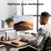 UPERGO Vertical Laptop Stand, Dual Slot Wooden Laptop Holder Vertical