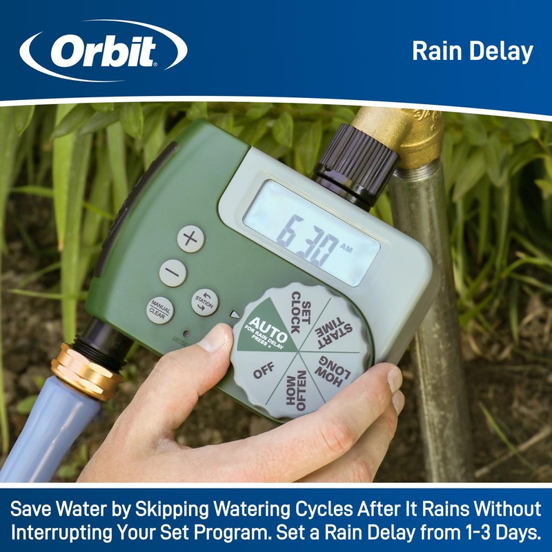 Orbit Orbit 58910 Digital 2 Outlet Hose Faucet Timer