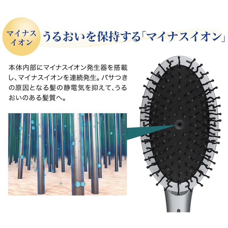 Phiten YUKO Daily Care LED Hair Brush (Supervised by Hair