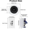 Herdio 5.25" 300W Home Store In Ceiling Speakers+In Wall Bluetooth