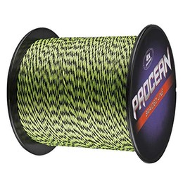 Procean 100% PE 4 & 8 Strands Braided Fishing Line, 6-300 LB Sensitive Braided Lines, Super Performance and Cost-Effective (Multi-Color(Yellow&Black), 60LB(27.2Kg) 0.40mm-1093Yds)