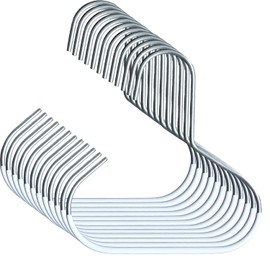 12Pcs Metal Non-Slip Scarf Ring Hangers & Belt Rings - Universal Tie Holder, Hat Hangers - Closet Organizer for Scarves, Belts, Ties, Hats & Tank Tops(White)