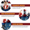 Cabilock Nutcracker Music Box 3 Wooden Nutcracker Soldier Toy Christmas
