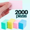 Veraly 2000 Toallitas Gasas Limpiadora Pegamento Extensiones Uñas