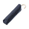 Francfranc French Bi-Color Piping Folding Umbrella, 18.5 inches (47 cm),