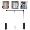 Pull Down Closet Rod, HANKEY Heavy Duty Clothes Rail Two-way