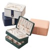 Terafeels Jewelry Box for Women Girls 3 Layers PU Leather
