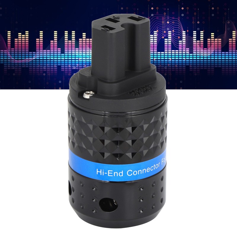 Monosaudio IEC Connector Pure Copper Rhodium Plated Audio Power Connector