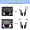 Car Center Console Steering Button Panel Trim Cover Compatible with