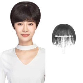 GFun 部分ウィッグ ヘアピース 頭頂部 女性用 つむじ隠し 白髪隠しウィッグ トップウィッグ トップピース 薄毛隠し 円形脱毛症 隠し 15㎝ ナチュラルブラック