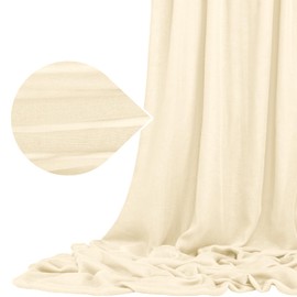 10 Yard Ivory Gauze Cheesecloth Craft Fabric for DIY Wedding Arch Draping, Ceiling Drape, Table Runner, Curtain, Cloth Napkin, Craft Gauze Fabric for Background Party Banquet Wedding Decor