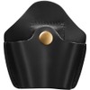 Shield Wallets Open Top Handcuff Case Black Leather Handcuff Case