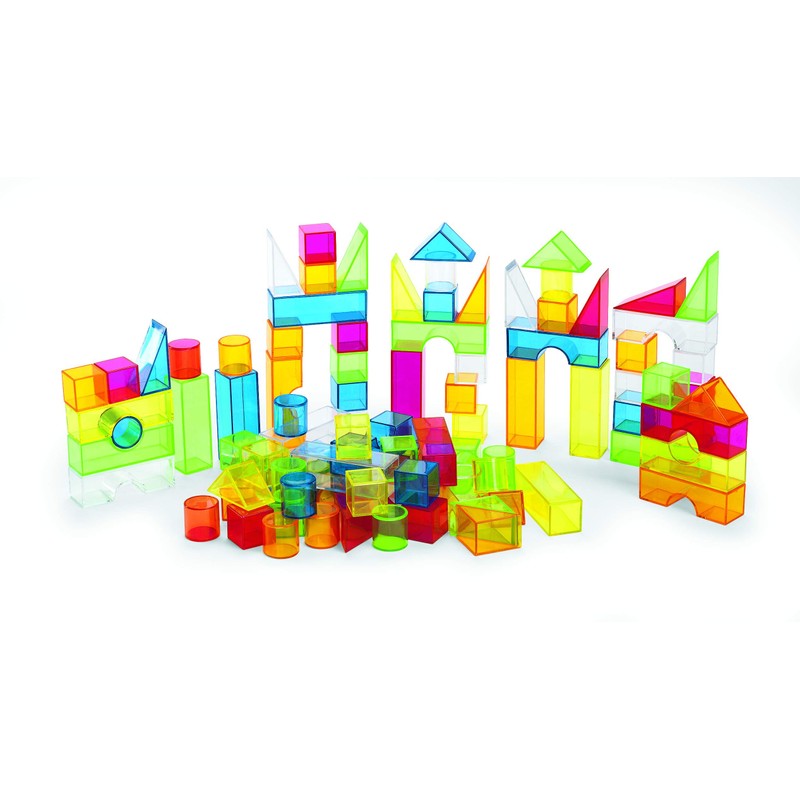Excellerations STEM Translucent Light Blocks - Set of 100 in