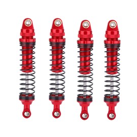 4pcs RC Shock Absorber Kit, Aluminium Alloy Absorber Damper Upgrades Parts for SCX10 D90 1/10 RC Crawler Car (110mm)