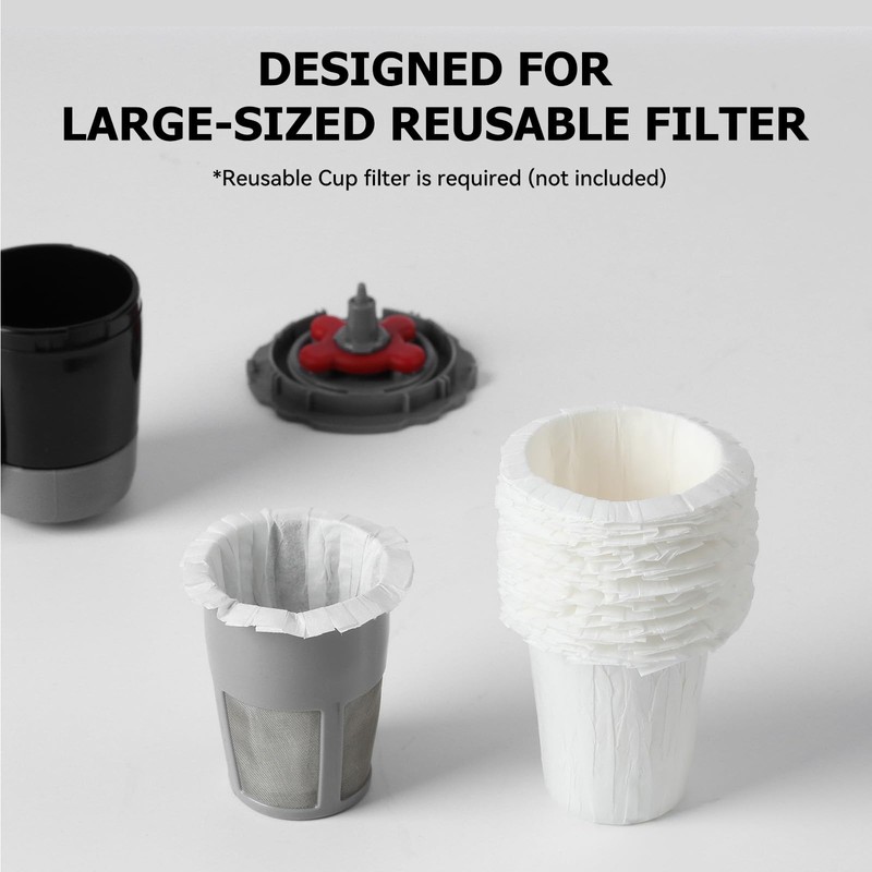 Fanativita Disposable Coffee Filters for My K-Cup, K-Carafe, Cuisinart SS-RFC