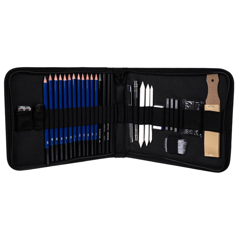 MT MALATEC Drawing Set Pencils Sketching Drawing 32 in 1