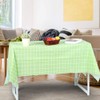 Table Cover, Tablecloth, Waterproof for Home Restaurant(Green Grid)