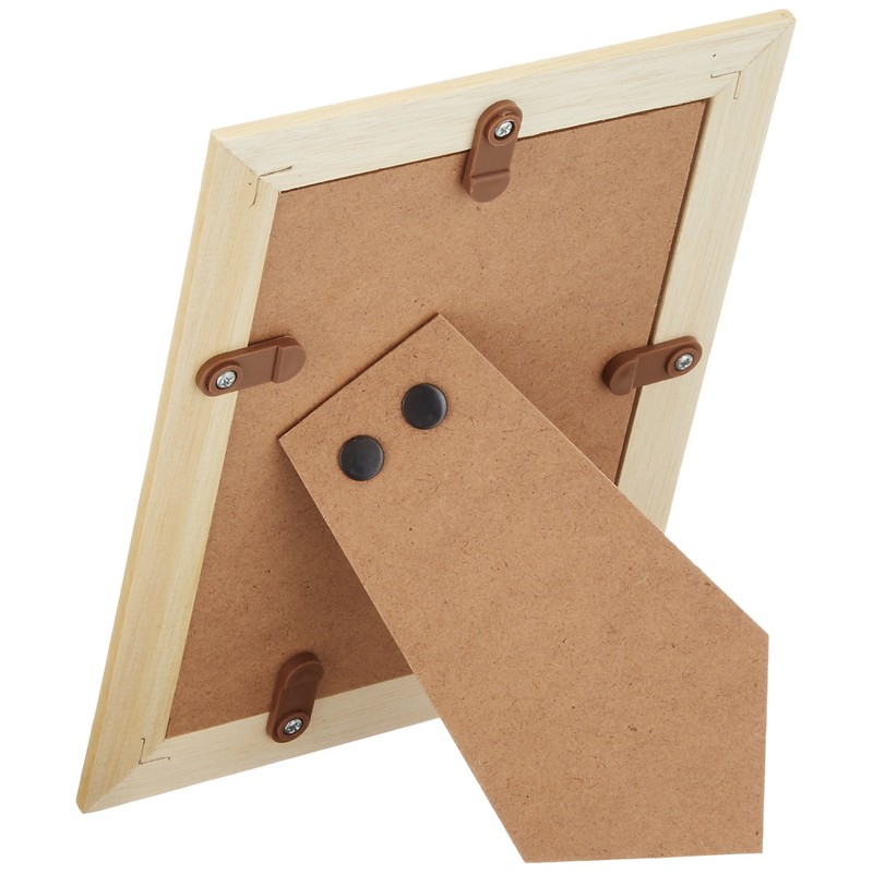 FUJICOLOR 66713 Digital Photo Frame D3 Natural L Wooden Beige