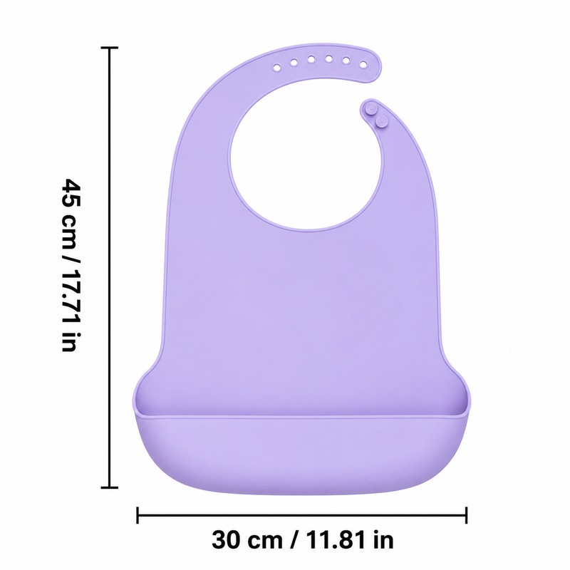 Silicone Adult Bib for Mealtime Care – Waterproof Reusable Feeding