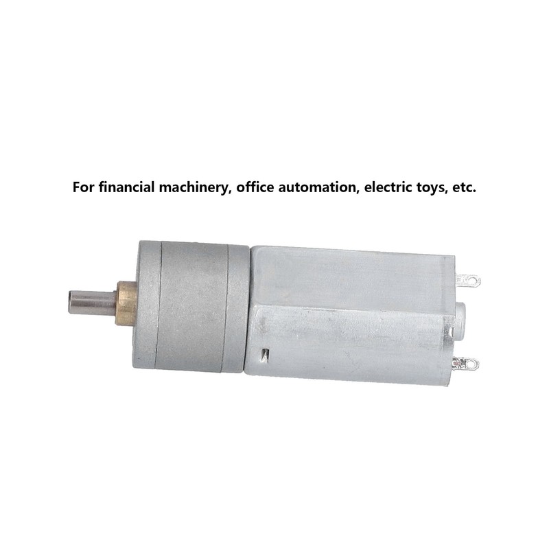 Gear Motor Speed Reduction DC 12V 75RPM Metal for Machine