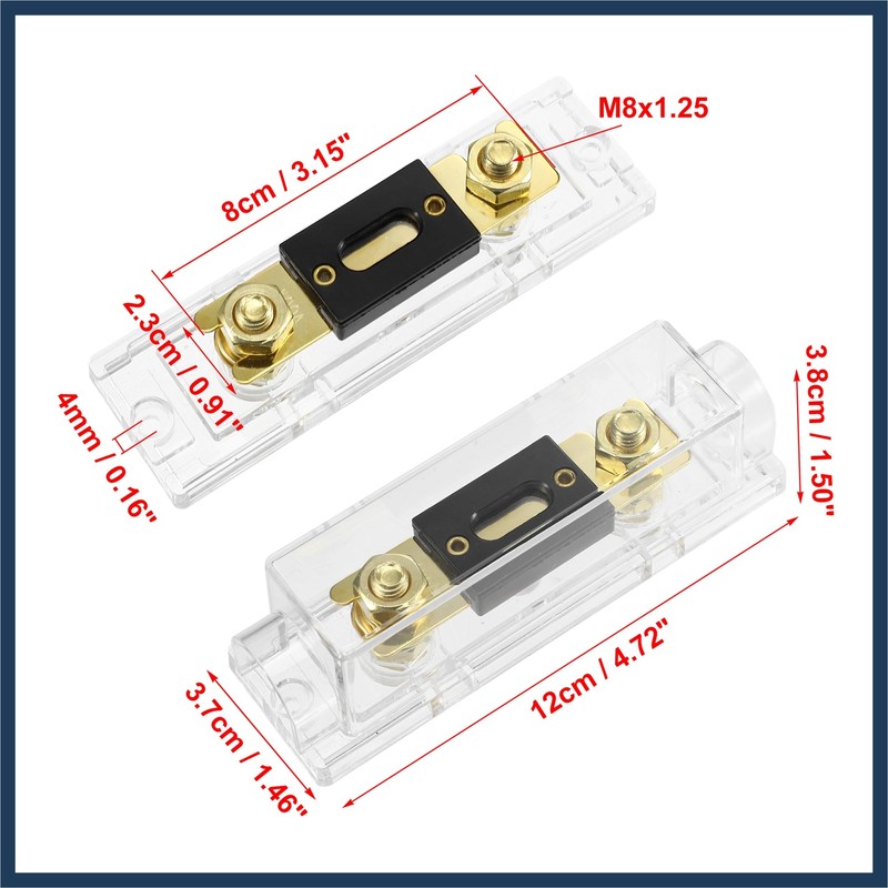 INFINAUTO Car Audio 0 4 8 Gauge Inline ANL Fuse