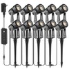 SUNTHIN Outdoor Landscape Lighting with Dusk to Dawn Sensor Controller,