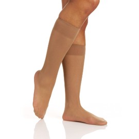 Berkshire womens 3 Pair Pack All Day Sheer Reinforced Toe Knee High Dress Sock, Navy, 8.5 - 11 US