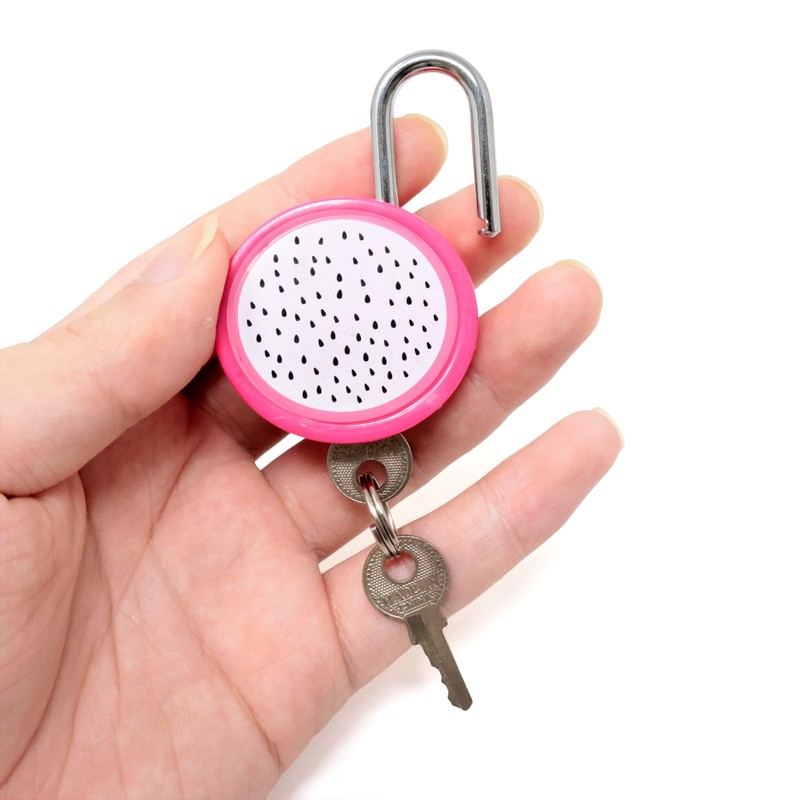 Honbay Cute Dragon Fruit Padlock Pitaya Mini Padlock Lock with