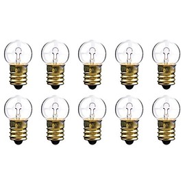 CEC Industries #509K Bulbs, 24 V, 4.32 W, E12 Base, G-6 Shape (Box of 10)